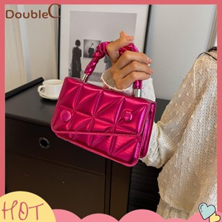 【Double C 】✿   กระเป๋าสะพายไหล่ กระเป๋าช้อปปิ้ง ระบายอากาศได้ดี ปักลาย แฟชั่นสําหรับสตรี