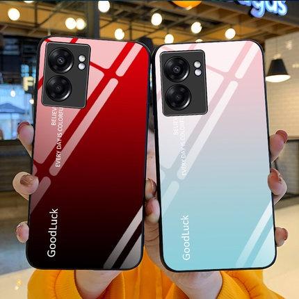 เคส OPPO A57 5G / A77 5G เคสเรียลมี เคสกระจกสองสี เคสกันกระแทก TPU Case