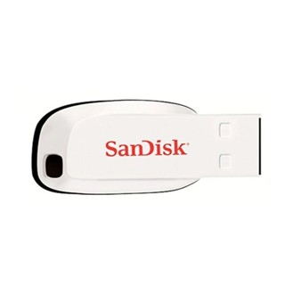 16 GB FLASH DRIVE SANDISK CRUZER BLADE (SDCZ50C-016G-B35W) (WHITE)