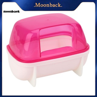 &lt;moonback&gt; ห้องน้ําสัตว์เลี้ยง ขนาดเล็ก สําหรับบรรจุหนูแฮมสเตอร์ ห้องน้ํา สวยงาม