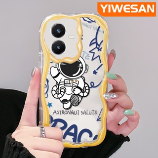 เคสโทรศัพท์มือถือแบบนิ่ม ใส กันกระแทก ลายนักบินอวกาศ สําหรับ VIVO Y22 Y22s