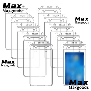 Maxg ที่ใส่ป้ายชื่อ พลาสติก กันน้ํา แนวตั้ง สําหรับสํานักงาน 10 ชิ้น