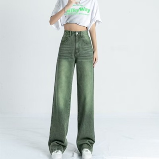 Solenne  กางเกงขายาว กางเกงยีสน์ผู้หญิง ทรงหลวม ๆ ตรง Retro Hip Hop Pants 2023 NEW Style  คุณภาพสูง สบาย สวยงาม High quality A97L882 36Z230909