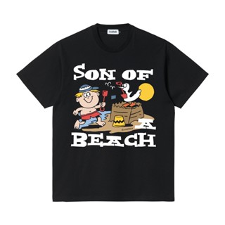 เสื้อยืดผ้าฝ้ายพิมพ์ลายLivefolk - Son Black T-Shirt