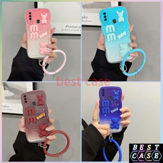 เคส Samsung A20s เคสขอบหยัก เคสโทรศัพท์น่ารัก Samsung A21s เคส Samsung A20 A30 ตุ๊กตาฟิกเกอร์สามมิติ พร้อมสร้อยข้อมือ เคสนิ่ม ป้องกันกล้อง เคสเต็ม GZ