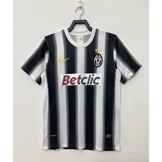 เสื้อกีฬาแขนสั้น ลายทีมชาติฟุตบอล Jersey 11-12 Juve At Home สไตล์เรโทร