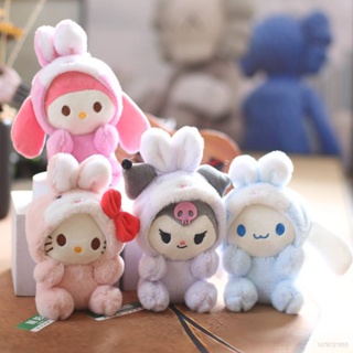 Ns3 จี้ตุ๊กตากระต่ายอีสเตอร์ Sanrio Cinnamoroll Kuromi Melody Hello Kitty ของเล่นสําหรับเด็ก