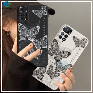 เคสซิลิโคนนิ่ม ลายผีเสื้อ กันกระแทก สําหรับ Redmi 12 Note 12 11 Pro Note11S 10C 10A 9C 9T 9A Note 10 5G Note 10S Note 9 Note8 Note7 Poco M4 Pro M5S M3 X3 NFC F3 F4 GT