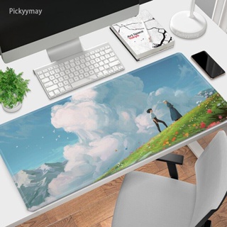 Howl's Moving Castle แผ่นรองเมาส์ ขนาดใหญ่ ล็อกขอบ แผ่นรองเม…