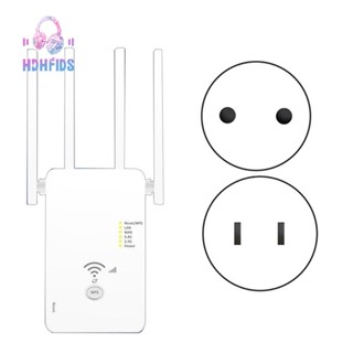 เครื่องทวนสัญญาณไร้สาย 1200M 2.4G&amp;5G WiFi เราเตอร์ขยายสัญญาณ 4 เสาอากาศ สําหรับบ้าน