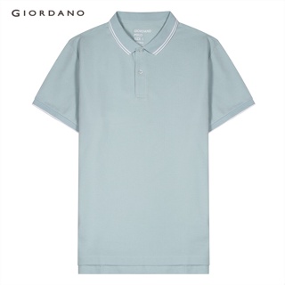 GIORDANO เสื้อโปโลผู้ชาย Mens Tapered Polo 01012018