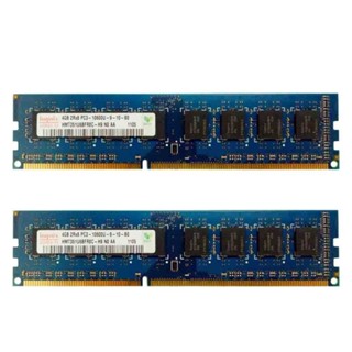 ชุดแรม 8GB 4GB 2Rx8 DDR3 PC3-10600U HMT351U6BFR8C-H9 1333MHz DIMM 2 ชิ้น สําหรับ Hynix