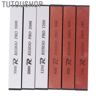 Tutoushop Sharpening Stone Set 6PCS Sharpening Stone Fixed Angle Whetstone