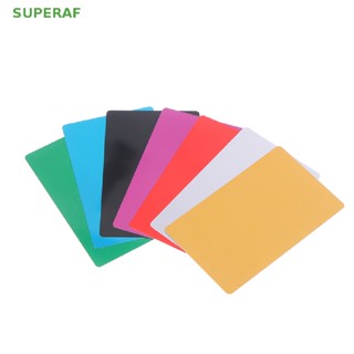 Superaf ขายดี ห่วงเลเซอร์เปล่า โลหะผสมอลูมิเนียม DIY สําหรับนามบัตร 10 ชิ้น