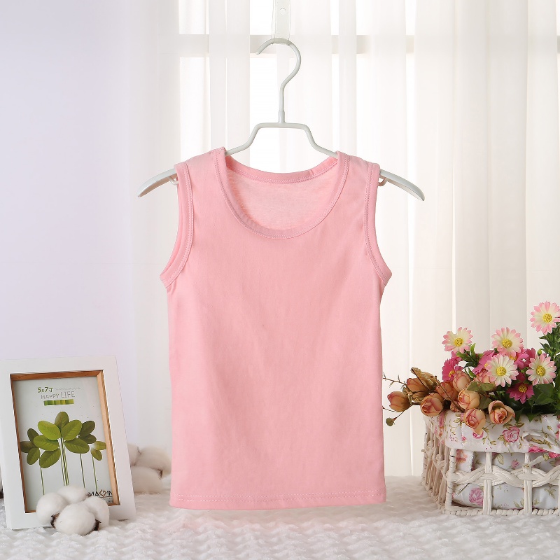 พร้อมสต็อก 100-150ซม เด็กน่ารักเสื้อกั๊กฤดูร้อนชายหญิงบางแขนกุดปักลูกสุนัขเสื้อกั๊กลูกอมสี จุดต่ําสุด สูงสุด ฉัน-รูปเสื้อกั๊ก - รูปที่ 2