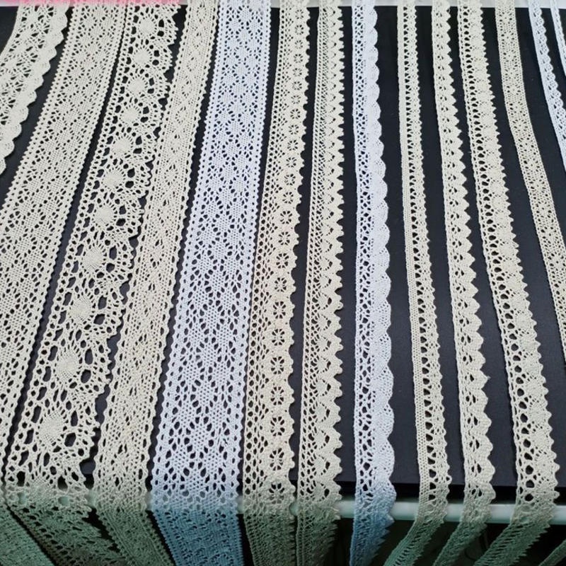 อุปกรณ์ ตกแต่งบ้าน ผ้าลูกไม้ ผ้าฝ้ายแท้ แบบรูกลวง ยาว 10 เมตร สําหรับตกแต่งผ้าม่าน ผ้าปูโต๊ะ โซฟา DIY ราคาถูก