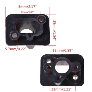 2pcs 40-5 43CC 52CC brush cutter intake manifold carburetor base connector