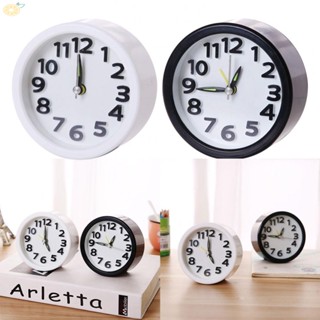 【VARSTR】Multifunctional Plastic Digital Pointer Student Bedroom Desktop Reminder Alarm Clock Round