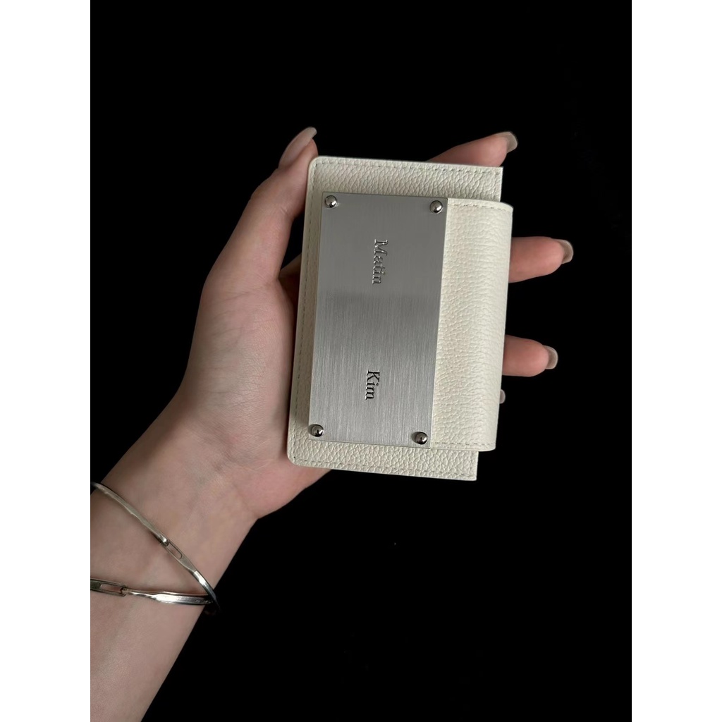 [พร้อมส่ง] Matinkim กระเป๋าใส่บัตร หนังวัว ขนาดเล็ก สไตล์เกาหลี อิตาลี สําหรับผู้ชาย และผู้หญิง 2023