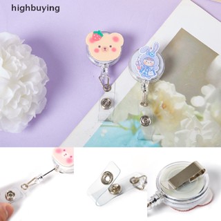 [highbuying] ใหม่ มีสินค้า ที่ใส่บัตรประจําตัว หมุนได้ 360 องศา ลายการ์ตูนน่ารัก ดึงเก็บง่าย