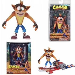 Neca โมเดลฟิกเกอร์ Crash Bandicoot of Mad Strike Trilogy ข้อต่อขยับได้ ขนาด 18 ซม. ของเล่นสําหรับเด็ก