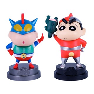 โมเดลฟิกเกอร์ PVC รูปปั้น Kinetic Superman Crayon Shin-chan ขนาด 12 ซม. เหมาะกับของขวัญวันเกิด ของเล่นสําหรับเด็ก