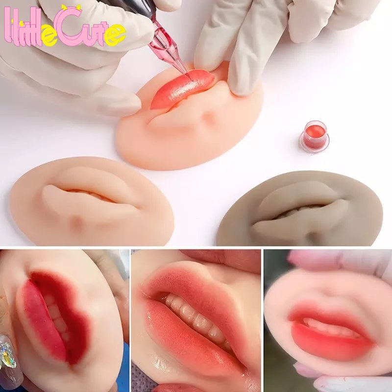 [Featured] แม่พิมพ์ซิลิโคน 5D ยืดหยุ่น ใช้ซ้ําได้ สําหรับฝึกแต่งหน้า สักปาก 1 ชิ้น