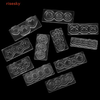 [risesky] แม่พิมพ์ซิลิโคนแกะสลัก รูปแม่แบบ 3D สําหรับตกแต่งเล็บ DIY 1 ชิ้น