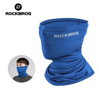 Rockbros ผ้าพันคอ ผ้าไหม กันแดด ระบายอากาศ หน้าร้อน สําหรับขี่จักรยาน รถจักรยานยนต์ สกูตเตอร์ MTB Road Cycling Mask Breathable Bandana