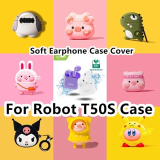 พร้อมส่ง! เคสหูฟัง แบบนิ่ม ลายการ์ตูน NO.1 สําหรับ Robot T50S T50S