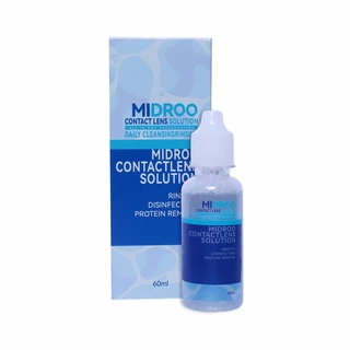 MIDROO น้ำยาล้างคอนแทคเลนส์ ขนาด Contact Lens Solutions-60 ml