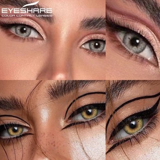 Eyshare คอนแทคเลนส์ สีน้ําตาล สีเขียว สีเทา 1 คู่