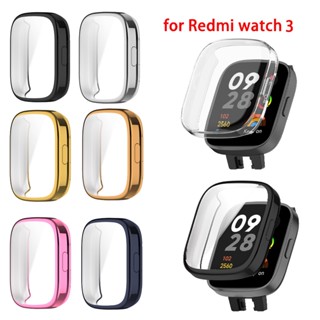 เคส TPU สําหรับ Redmi Watch 3 Watch3 ชุบไฟฟ้า นิ่ม นาฬิกา ป้องกันหน้าจอ กรอบ เต็มรูปแบบ