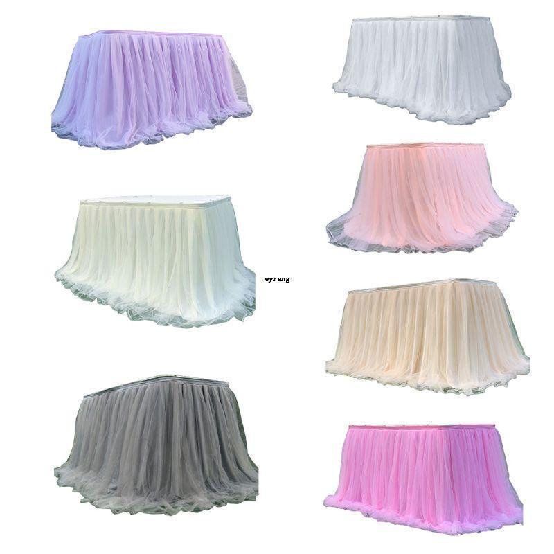 กระโปรง Tulle Tutu หลากสี สําหรับตกแต่งโต๊ะอาหาร งานแต่งงาน งานเลี้ยงวันเกิดเด็ก