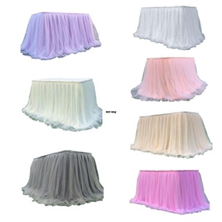 ✿ กระโปรง Tulle Tutu หลากสี สําหรับตกแต่งโต๊ะอาหาร งานแต่งงาน งานเลี้ยงวันเกิดเด็ก