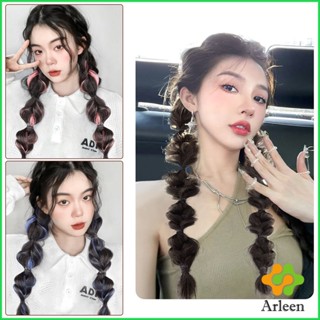 Arleen แฮร์พีชผมเปีย แบบไฮไลท์ วิกผมเปีย ไหมนิ่มแบบยางรัด Hair Wigs