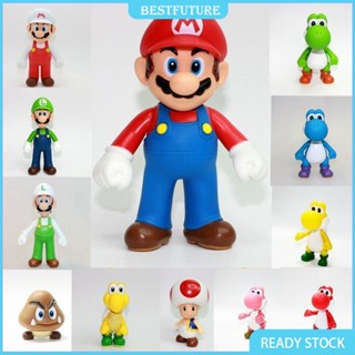 ซุปเปอร์มาริโอ้ บราส ฟิกเกอร์ภาพยนตร์ Mario Luigi Yoshi ขนาด 10-15 ซม.