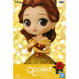 Belle - Glitter Line ของแท้ JP - Q Posket Banpresto [โมเดล Disney]