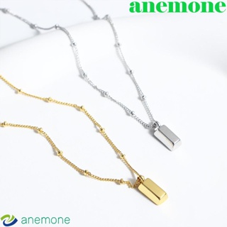 Anemone สร้อยคอโชคเกอร์ สีทอง หรูหรา เรียบง่าย สไตล์เกาหลี เครื่องประดับแฟชั่น สําหรับผู้หญิง