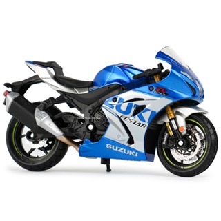 Bburago โมเดลรถจักรยานยนต์ Suzuki GSX-R1000 R Static Die Cast Vehicles 1:18 2021