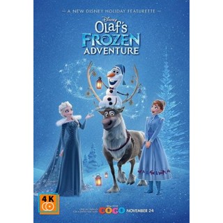 หนัง DVD ออก ใหม่ Olaf s Frozen Adventure ผจญภัยแสนสนุกของโอลาฟ (เสียง ไทย/อังกฤษ ซับ ไทย/อังกฤษ) DVD ดีวีดี หนังใหม่