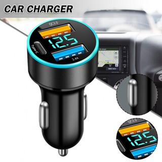 ⚡READYSTOCK⚡3USB Car Charger Fast Charging Type-C High Quality Quick Charge Phone Charger