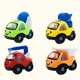  4 childrens cartoon cars, inertia cars, toy gifts for children aged 3 and above