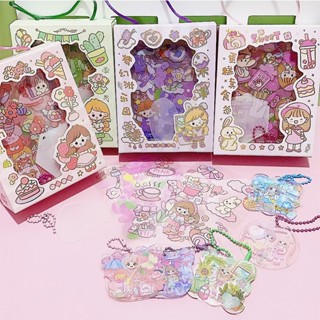 Childrens Guka Sticker Set Guka Tray Cute Hand Account Sticker Gift Chain Handheld Guka Gift Box(3.5)