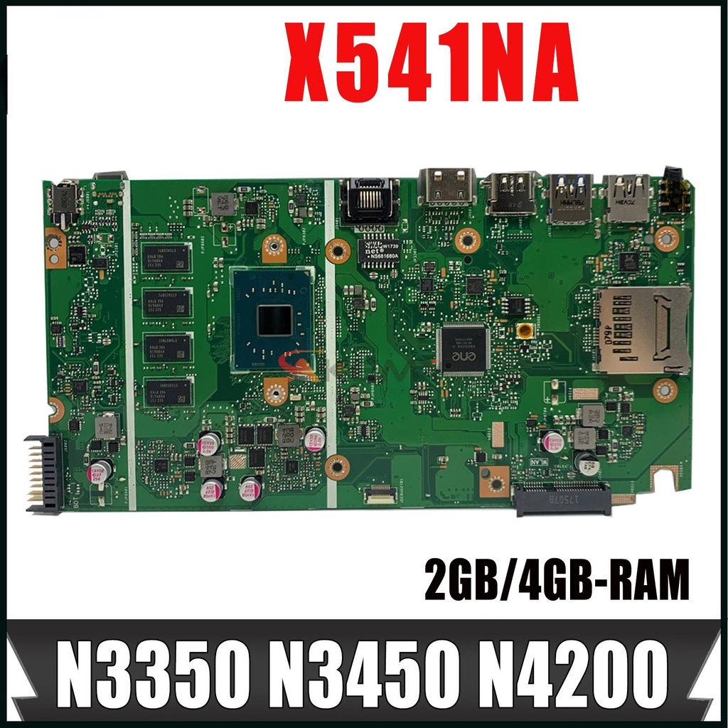 MAINboard สําหรับ X541NA ASUS VivoBook Max D541N X541N แล็ปท็อปเมนบอร์ด N3350 N3450/N4200 CPU 2GB/4G