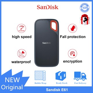 Sandisk E61 โซลิดสเตท ฮาร์ดดิสก์ SSD แบบพกพา สําหรับคอมพิวเตอร์ โทรศัพท์มือถือ