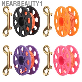 Nearbeauty1 Dive Reel  59.0ft Lightweight Plastic Diving Spool Prevent Winding with Copper Snap  for Fishing for Cave Dive