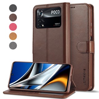 เคส สําหรับ Xiaomi Poco M5 M5s M3 M4 Pro 5G F3 F4 X3 NFC เคสโทรศัพท์หนัง PU TPU นิ่ม ฝาพับแม่เหล็ก พร้อมช่องใส่บัตร และขาตั้ง Leather Case Flip Cover Card Slots Wallet Mobile Phone Casing Covers เคสฝาพับ เคสเปิดปิด