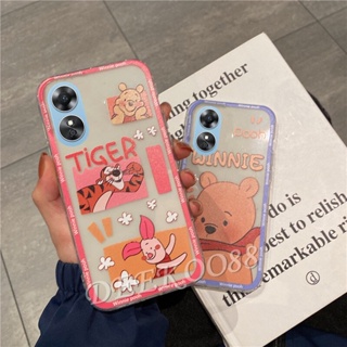 ใหม่ เคสโทรศัพท์มือถือ TPU นิ่ม ปิดด้านหลัง กันกระแทก ลายการ์ตูนหมีน่ารัก สําหรับ OPPO A58 4G OPPOA58 2023