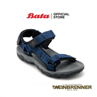 Bata บาจา Weinbrenner รองเท้าลำลองรัดส้น แบบสวมสำหรับผู้ชาย รุ่น BERLIN สีดำ 8596022 สีกรมท่า 8599022